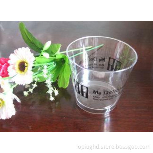 180ml Disposable Ice Cream Cups Clear For Yogurt / Food gra